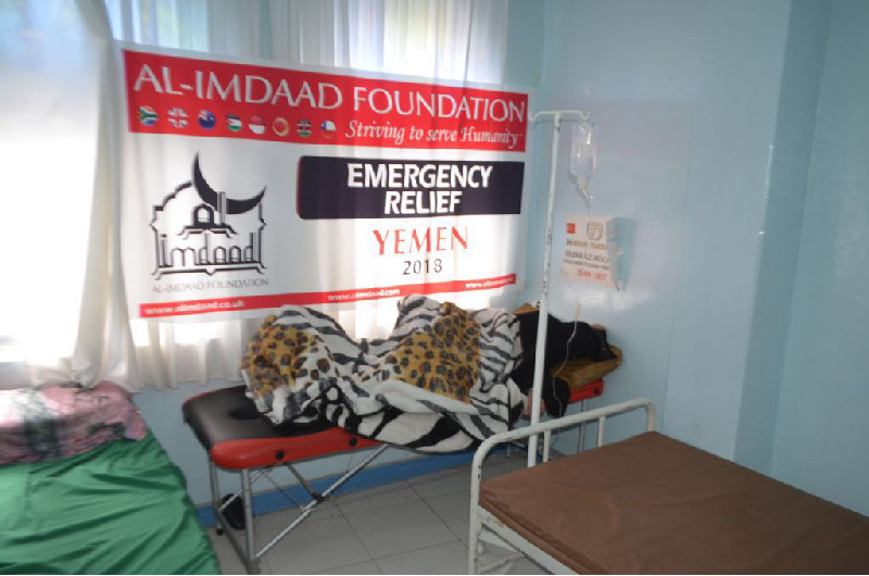 Al-Imdaad Foundation has also undertaken sponsorship of a clinic treating Cholera patients